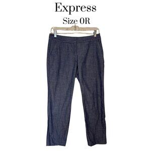 EUC Express Editor cotton pants Size 0R career business casual front pockets